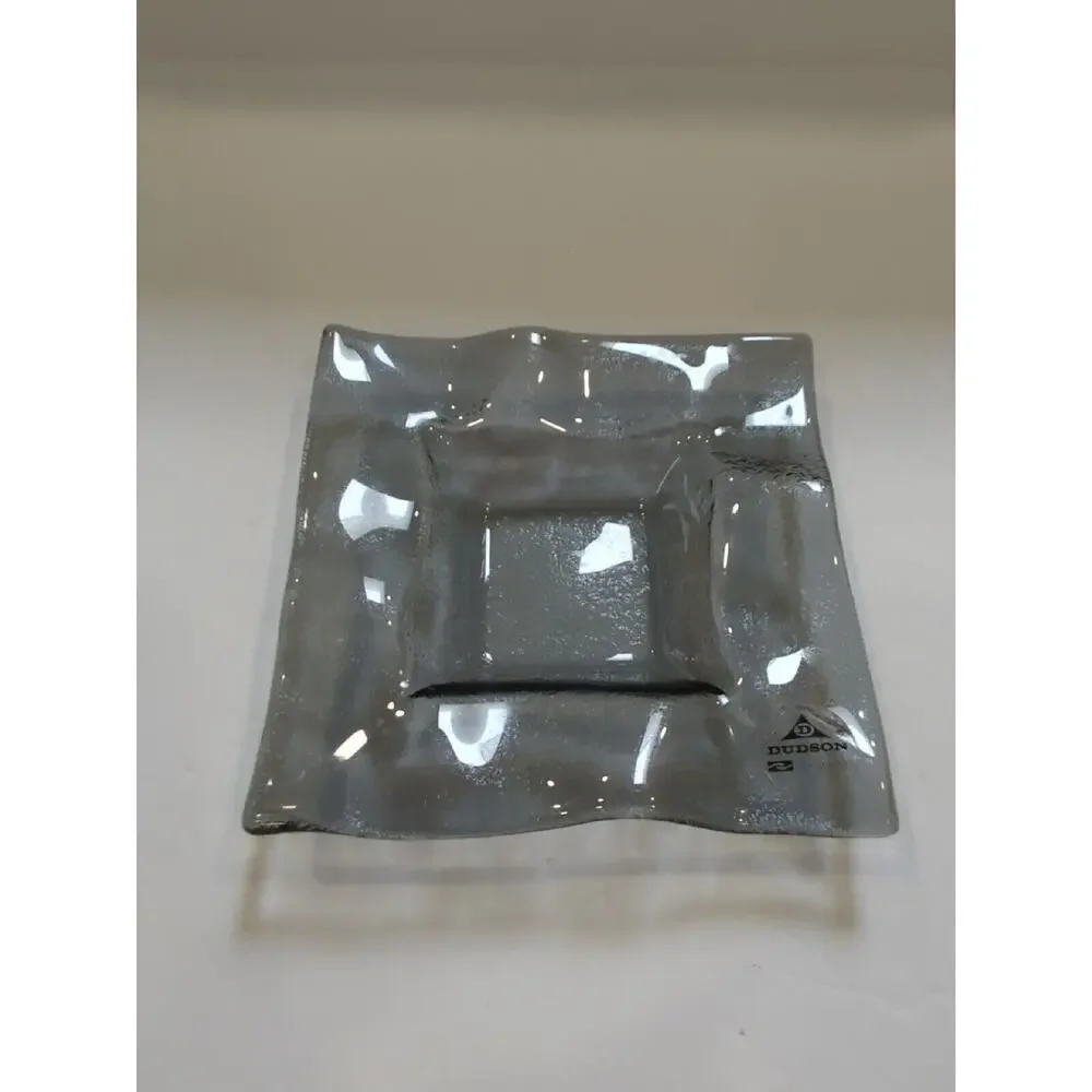 3 Dudson Element Glass Fire plates 6.25 Inch Smoke, Clear‎ & Red.
